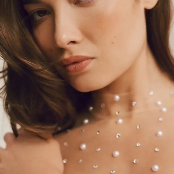 By Watters 'Rosehip' Beaded Body Suit in Nude (NWT) - Picture 2 of 11